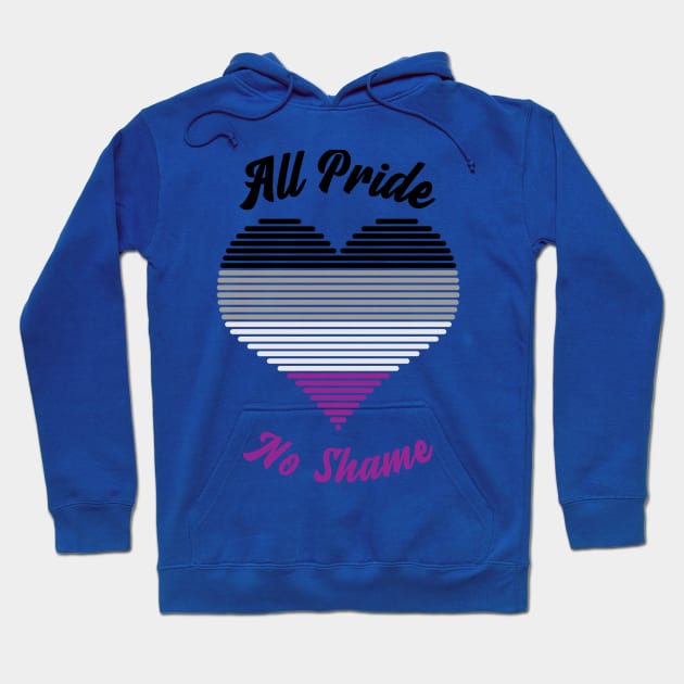 All Pride No Shame - Asexual Flag Hoodie by My Tribe Apparel